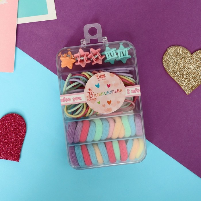 Набор для волос Набор для волос "Непоседа" (69 шт) звёздочка