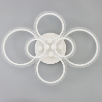 Люстра с ПДУ 71179/6 LED 144Вт диммер 3000-6000К белый 78,5х78,5х13,5 см BayerLux