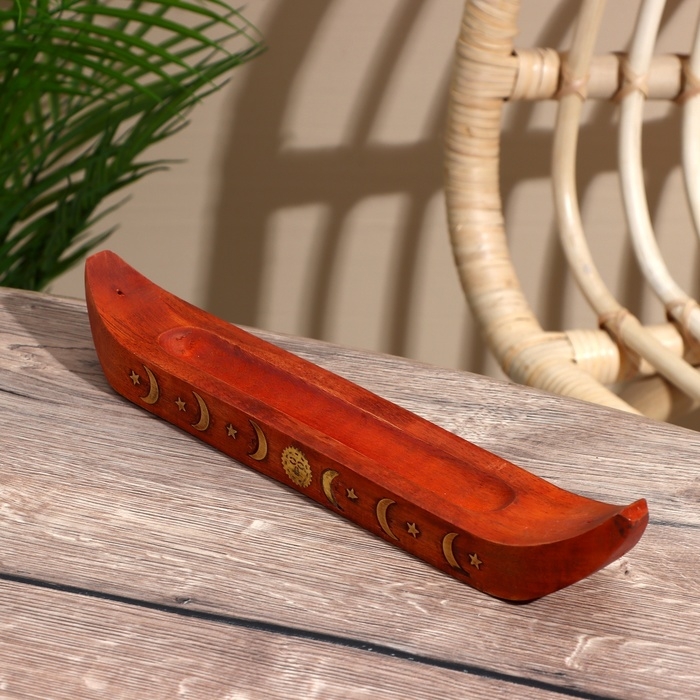 Подставка под благовония  Подставка под благовония "Лодочка" дерево кикар 30 см