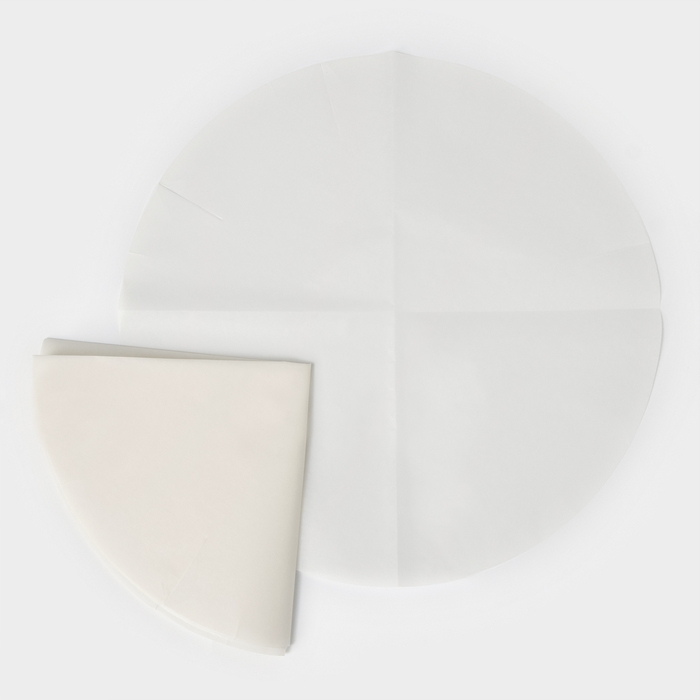 Пергамент силиконизированный для круглых форм Gurmanoff, d=36 см, набор 5 штук Пергамент силиконизированный для круглых форм Gurmanoff, d=36 см, набор 5 штук