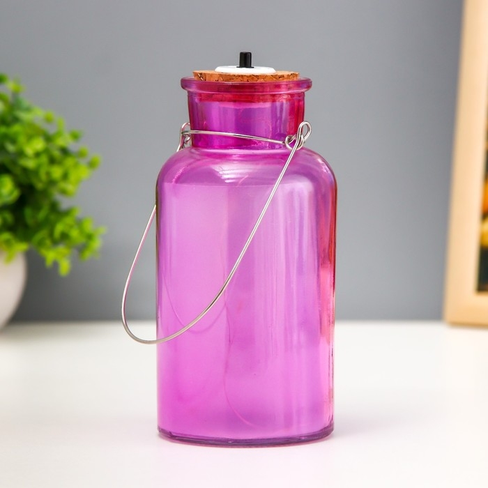 Ночник Ночник "Анде" LED от батареек розовый 8х8х16,5 см RISALUX