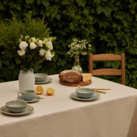 Скатерть  SL HOME "Gloomy" 220х140см, лен 100%, 180 гр/м2