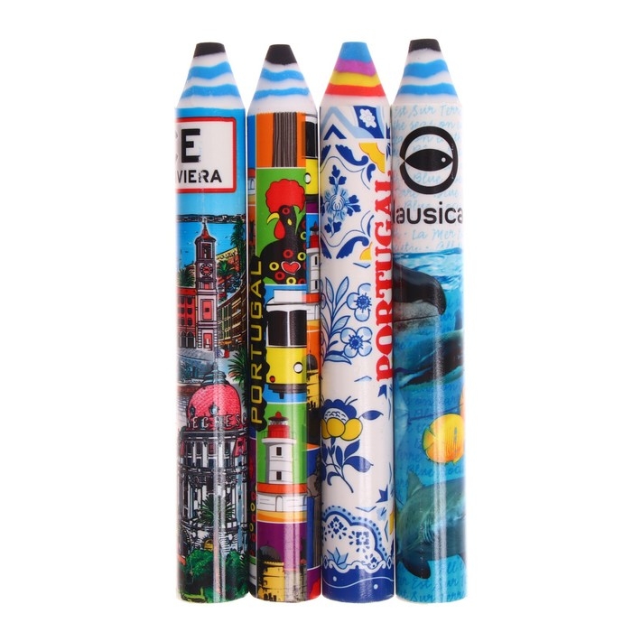 Ластик фигурный  Ластик фигурный "Карандаш", 140 х 18 мм, МИКС