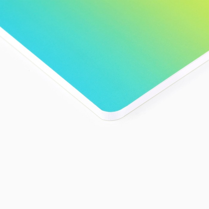 Планинг в мягкой обложке софт-тач А5, 60 листов PROвыбор «Градиент зеленый»