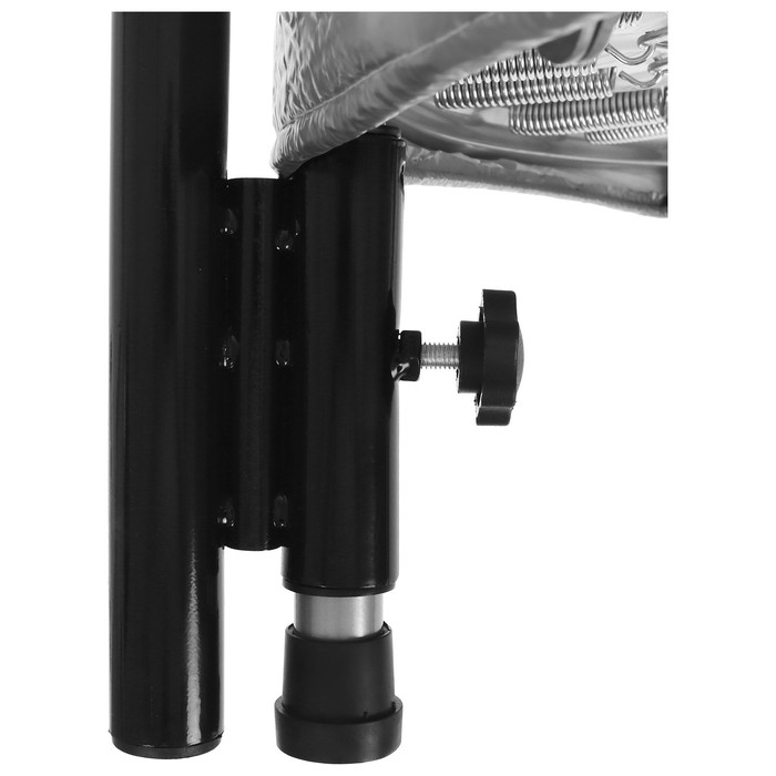 Батут детский ONLITOP, d=102 см, с держателем, цвет серый Батут детский ONLITOP, d=102 см, с держателем, цвет серый