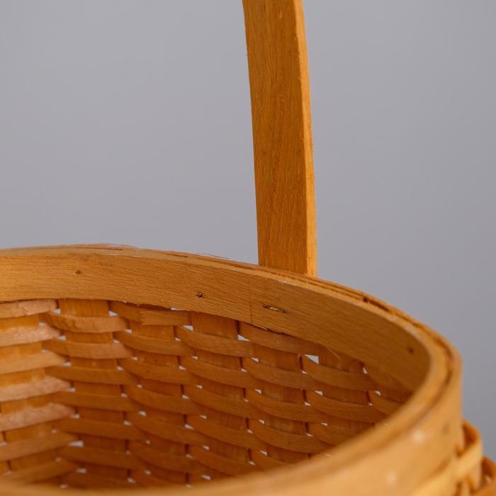 Корзина плетеная, секвойя, 17,5x15x11,5/23,5 см, медовый Корзина плетеная, секвойя, 17,5x15x11,5/23,5 см, медовый