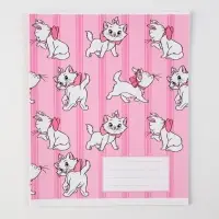 Тетрадь в клетку 12 листов, 5 видов МИКС, обложка мелованный картон, Коты Аристократы