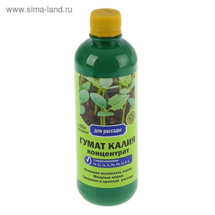 Гумат калия для рассады, Ивановское, 0,5 л Гумат калия для рассады, Ивановское, 0,5 л