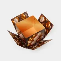 Бум-коробка подарочная с бабочками &laquo;Поздравляю&raquo;, 12 х 12 х 12 см