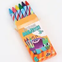 УМ И ХРУМ Восковые карандаши, 6 цветов