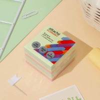 Бумага для заметок с клеевым краем  51x51 мм, 400 л, 8 цветов в асс