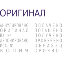 Штамп стандартный мини с 12 бух.терминами 3,8мм S120/W (аналог 4822)Colop