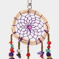 Брелок "Ловец снов" 17 см, цв. фиолетовый Брелок "Ловец снов" 17 см, цв. фиолетовый