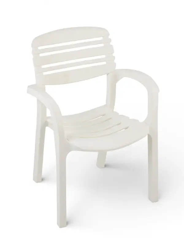 Кресло садовое &laquo;Атлант&raquo;, 58.5&times;56&times;83 см, пластиковое, белое