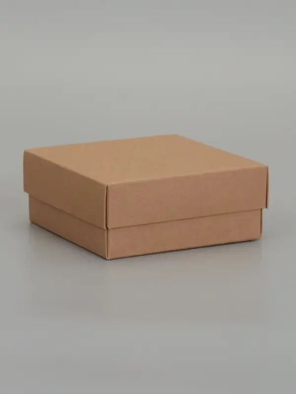 Коробка складная, крышка-дно, крафт, 12 х 12 х 5 см