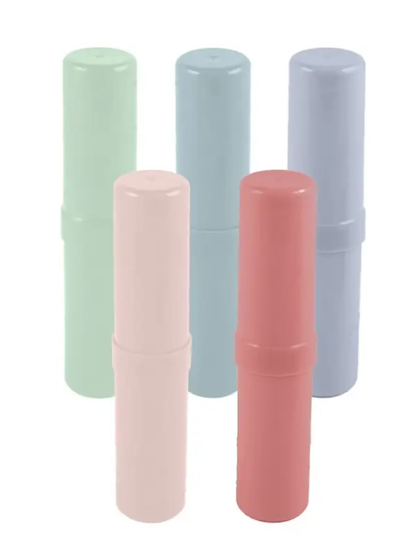 Пенал - тубус Calligrata &laquo;Прованс&raquo;, 40&times;195 мм, пастельные цвета, пластик, МИКС