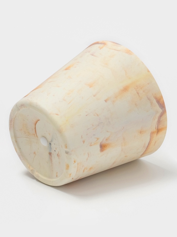 Кашпо круглое  Кашпо круглое "SandStorm" d14х13 см, цвет оранжевый