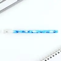 Ручка шариковая, синяя паста 0.5 мм с колпачком пластик «Танки»