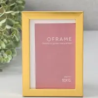Фоторамка для фото 10х15 см "Oframe", пластик, золото, (пластик экран)