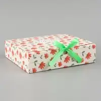 Коробка подарочная самосборная For you, 20&times;18&times;5 см, с лентой