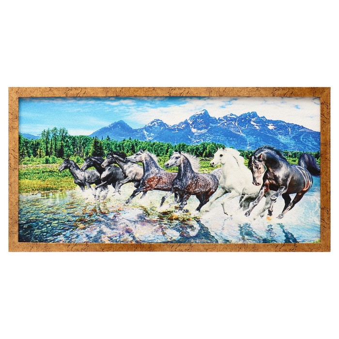 Гобеленовая картина Гобеленовая картина "Дух свободы" 45*83 см рамка микс