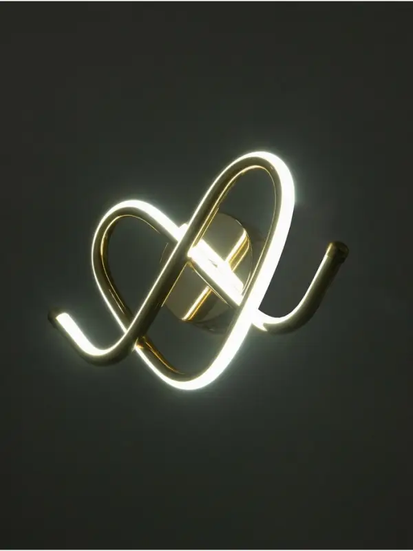 Бра BayerLux Willa, LED, 14 Вт, 4000-6000К, 38&times;18&times;10 см, золотистое