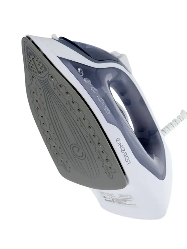 Утюг ENERGY EN-318, 2000 Вт, керамическая подошва, 250 мл, вертикальное отпаривание, сиреневый
