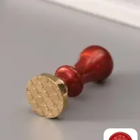Печать для сургуча с пластиковой ручкой &laquo;Сетка с бантиками&raquo;, 6.3&times;2.5&times;2.5 см