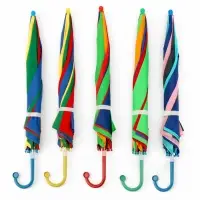 Зонт - трость детский &laquo;Радуга&raquo;, полуавтоматический, 8 спиц, R=38/43 см, d=76 см, МИКС