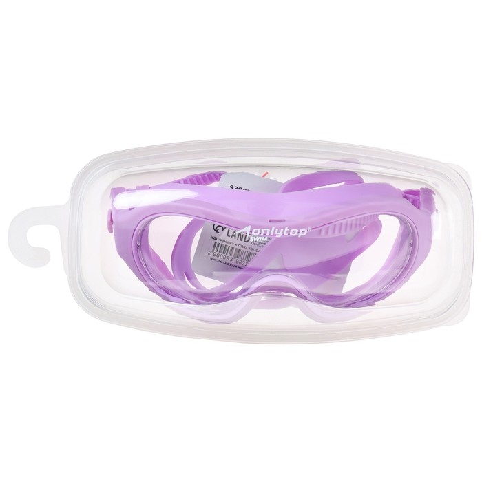 Маска для плавания детская ONLYTOP, беруши, цвет сиреневый Маска для плавания детская ONLYTOP, беруши, цвет сиреневый