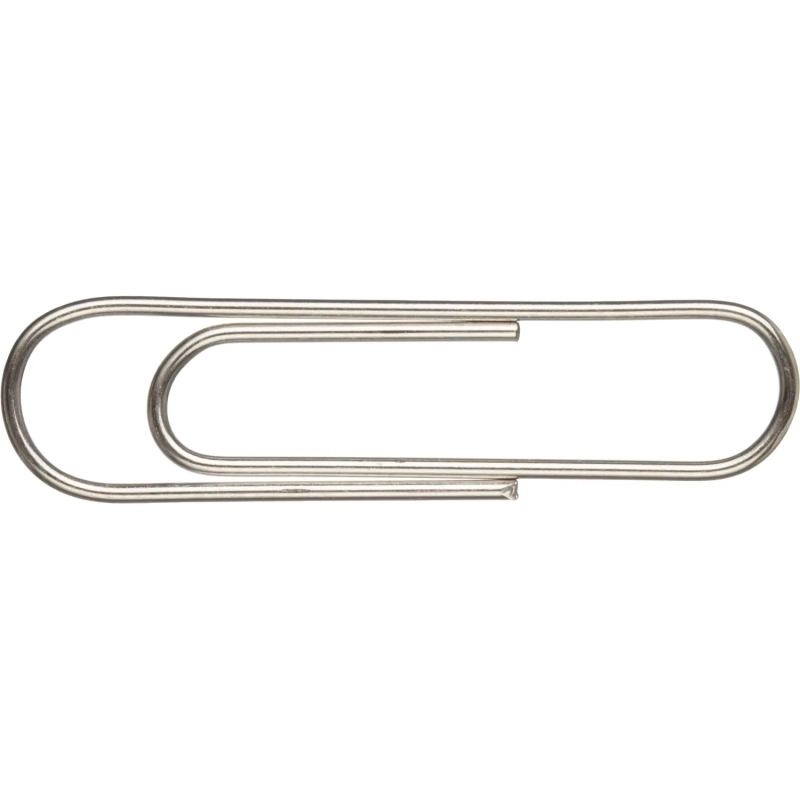 Скрепки Глобус металлические без покрытия 28 мм 100 шт. в упаковке флоу-пак