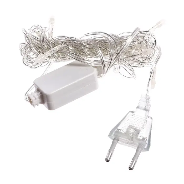 Гирлянда новогодняя своими руками &laquo;Многогранник&raquo;, 10 ламп, 1 режим, белый свет, 220 В