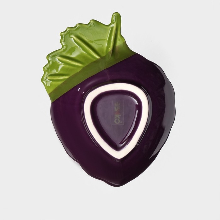 Тарелка керамическая «Ежевика», глубокая, фиолетовая, 17 см, 1 сорт, Иран Тарелка керамическая «Ежевика», глубокая, фиолетовая, 17 см, 1 сорт, Иран