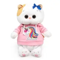 Мягкая игрушка &laquo;Кошечка Ли-Ли BABY&raquo;, в худи с единорогом, 20 см