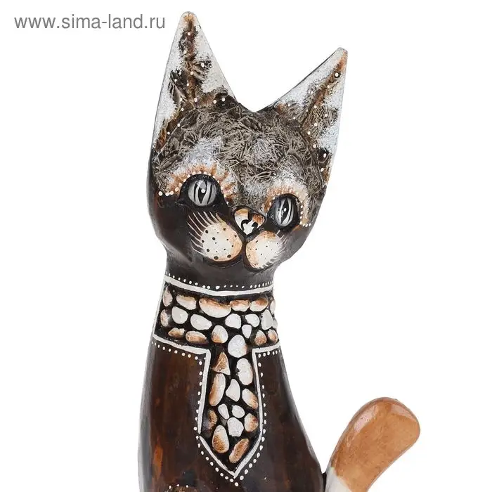 Сувенир «Кошка», 35 см, дерево