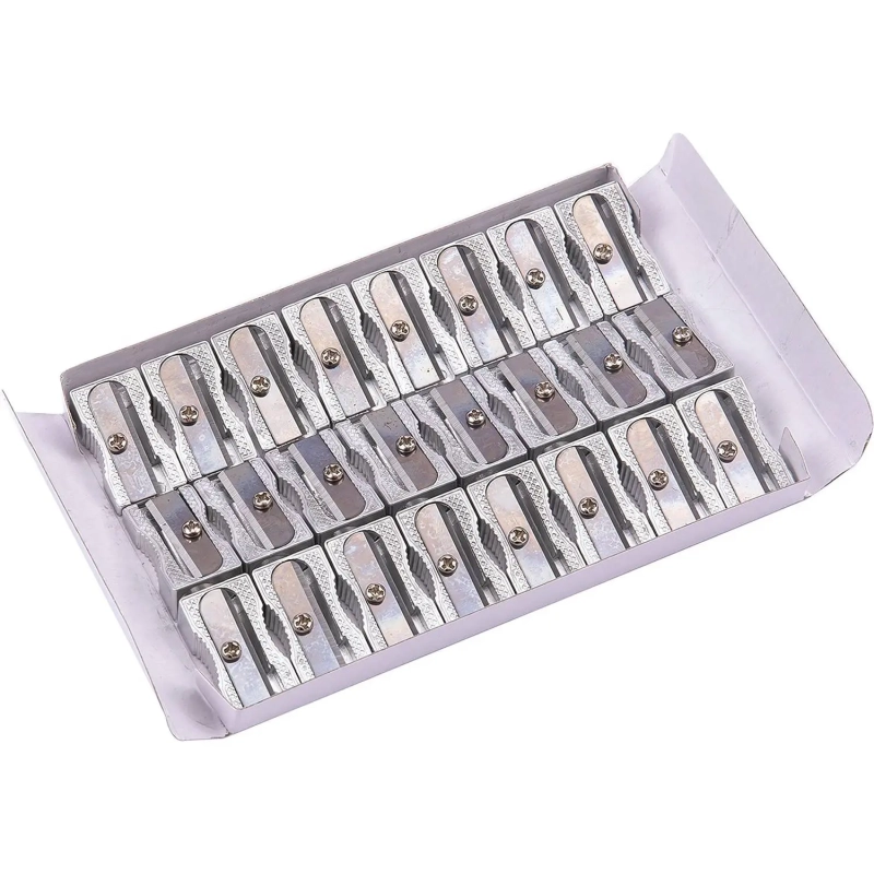 Точилка ручная Deli, 1 отверстие, алюминиевый сплав, стальное лезвие