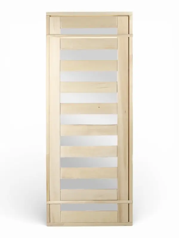 Дверь для бани и сауны &laquo;Зебра&raquo;, коробка 170&times;70 см, деревянная, стекло 4 мм