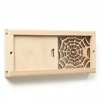 Вентиляционная решетка "Паутина" с задвижкой, 28х12 см