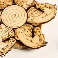 Подставка под горячее Лошадь Красотка , 11см, можжевельник