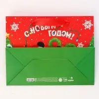 Пакет подарочный «С Новым годом!», Микки Маус и его друзья,  MS 23 × 18 × 10 см