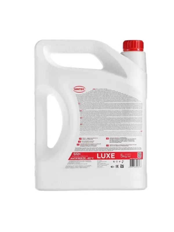 Антифриз Sintec Luxe красный G12+, 5 л