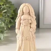Статуэтка "Берегиня  манилка на любовь" 13х5 см, цвет бежевый с эф. состаривания
