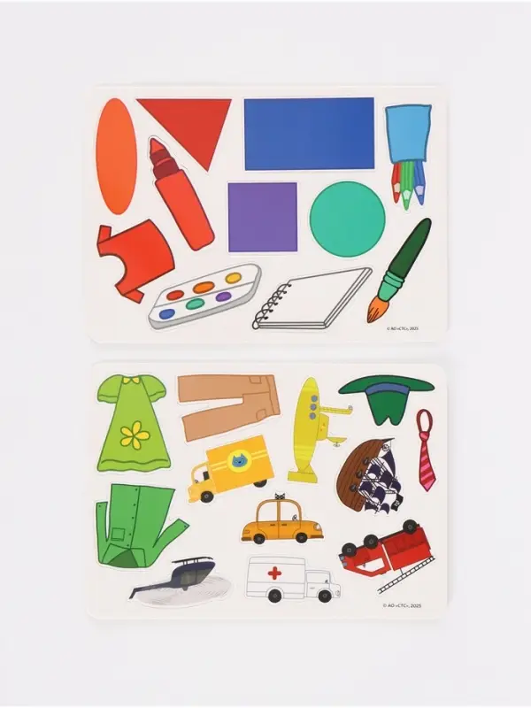 Книга с липучками &laquo;Мои первые липучки. Три кота&raquo;, А5, 100 липучек