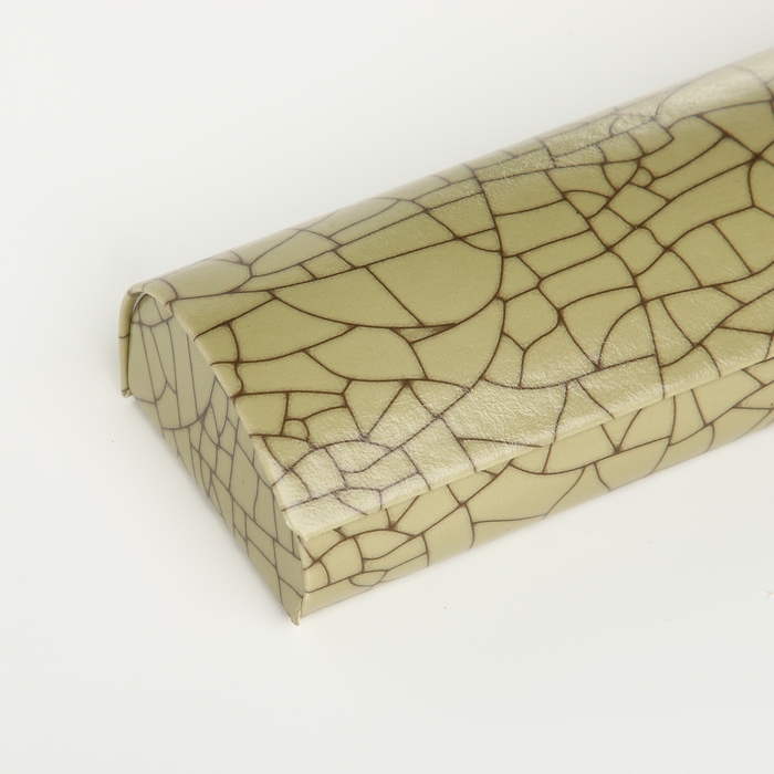 Футляр для очков на хлопушке, длина 15,5 см, цвет хаки Футляр для очков на хлопушке, длина 15,5 см, цвет хаки