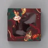 Коробка подарочная для 4 конфет &laquo;Счастливого Нового года!&raquo;, 10.5&times;10.5&times;3.5 см