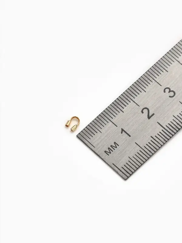 Протектор для защиты тросика 5&times;4 мм (набор 50 шт.), цвет золото