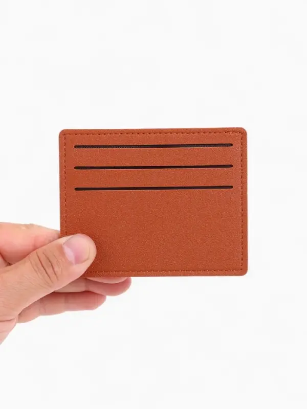 Картхолдер, на 6 карт, отделение для купюр, рыжий
