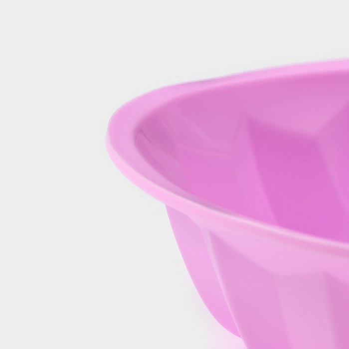 Форма для выпечки Доляна «Немецкий кекс. Заварное», силикон, 21,5×5 см, цвет розовый Форма для выпечки Доляна «Немецкий кекс. Заварное», силикон, 21,5×5 см, цвет розовый