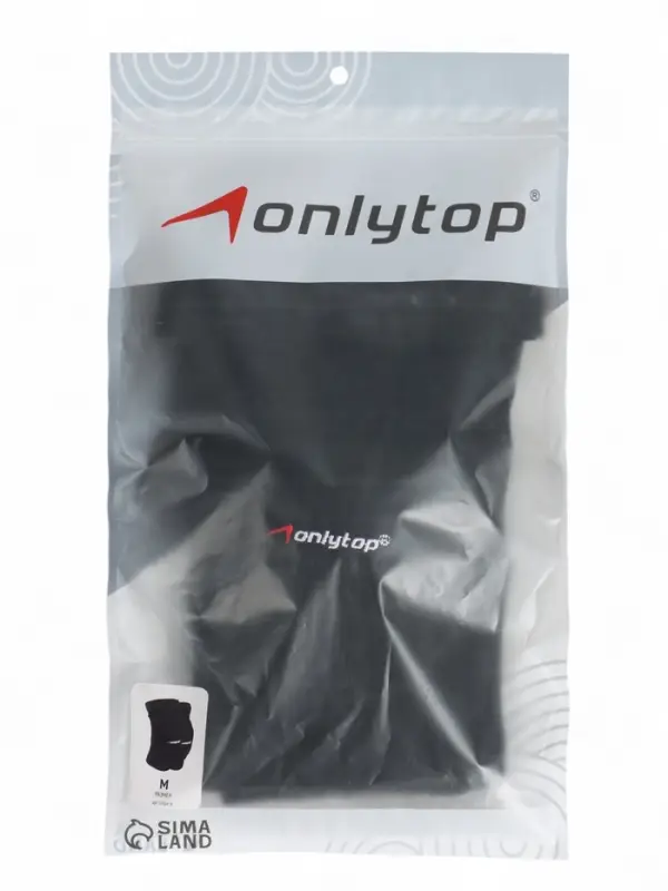 Наколенники волейбольные ONLYTOP, р. М, цвет чёрный