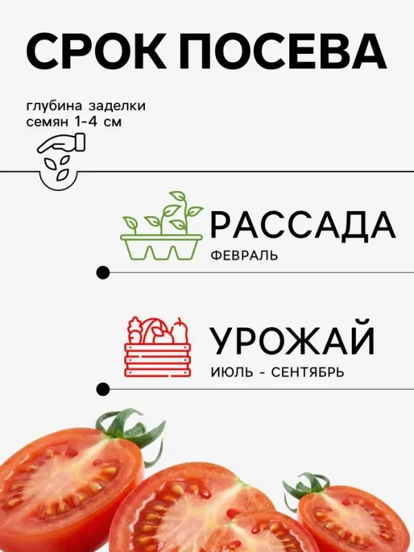 Семена Томат F1 &laquo;Агрос Розелла&raquo;, 5 шт., &laquo;Агрос&raquo;